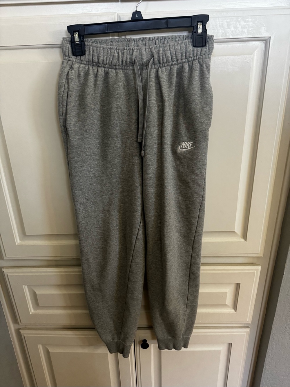Nike Gray Heather Joggers with Drawstring